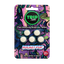 Pack of fast dissolving mushroom tablets with colorful packaging and 'TRIP Tabz' branding.