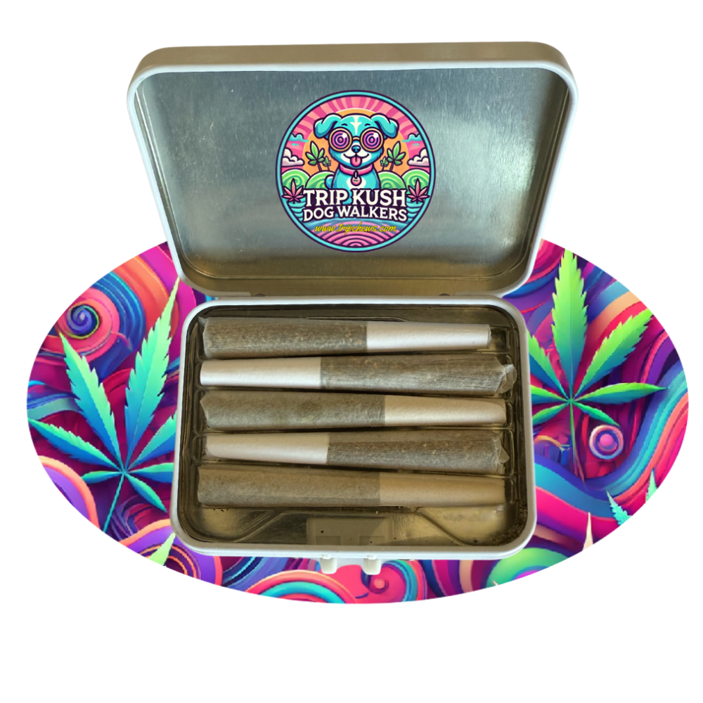 Trip Kush Dog Walkers – Blue Dream THCA Prerolls | 5 Pack (3.5g)